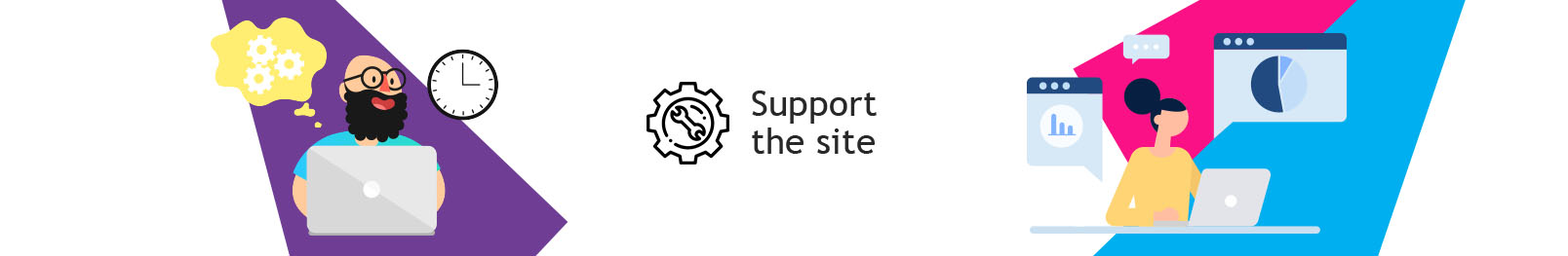 Site Support. Technical support of the site. Technical support services site